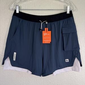YoungLA Shorts Mens Medium Running Training 2 in 1 Athletic Gym Pockets NEW
